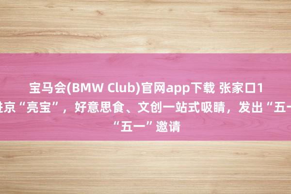 宝马会(BMW Club)官网app下载 张家口19区县进京“亮宝”，好意思食、文创一站式吸睛，发出“五一”邀请